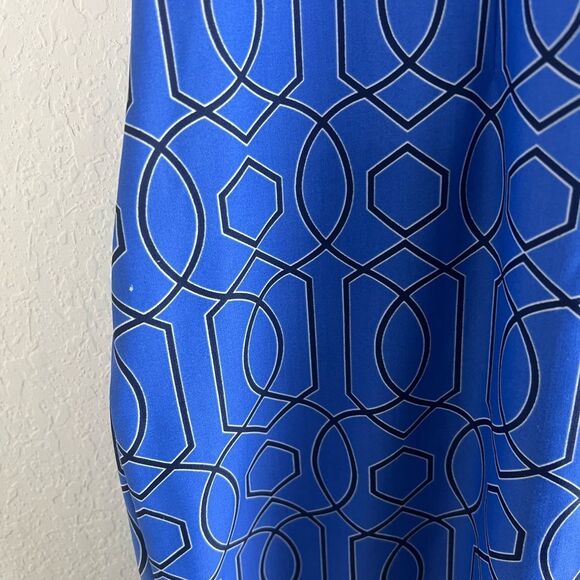Jude Connally Alexia Blue Geometric 1/4 Zip Dress - Picture 8 of 8